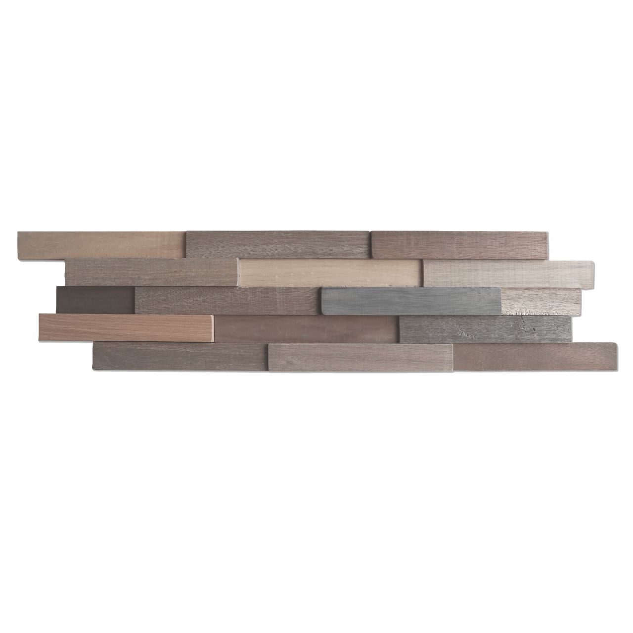 Split Face Wood Cladding  - Smooth Brown