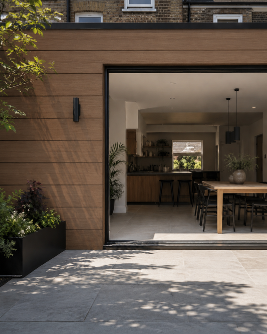 Teak Shiplap Outdoor Wall Cladding