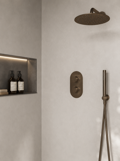 Neutral Textured Fife SPC Shower Panels - 2 Pack