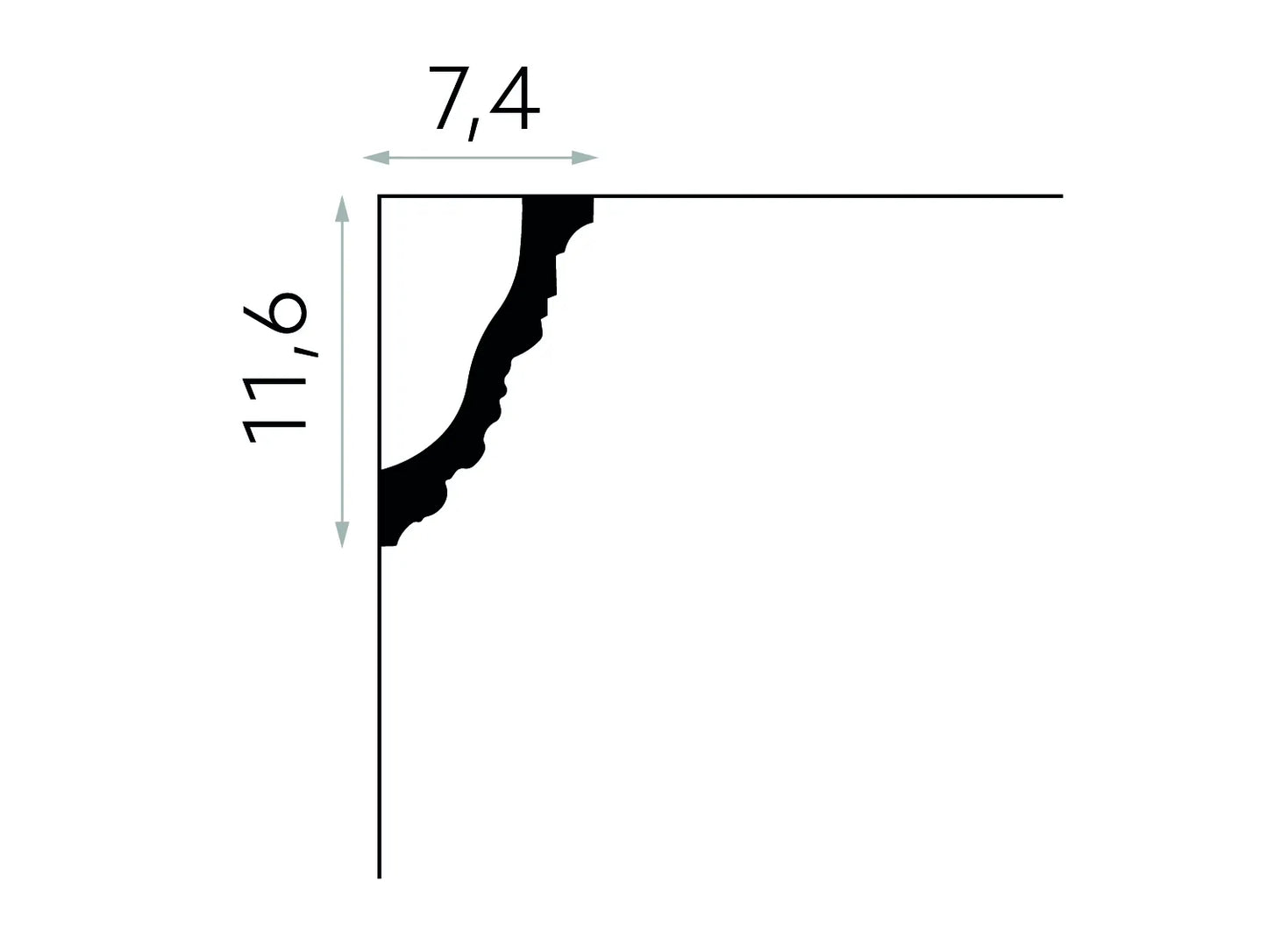 Waterproof Ceiling Coving - 212