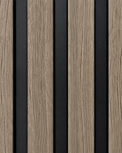 Waterproof Grey Oak Slat Wall Panels