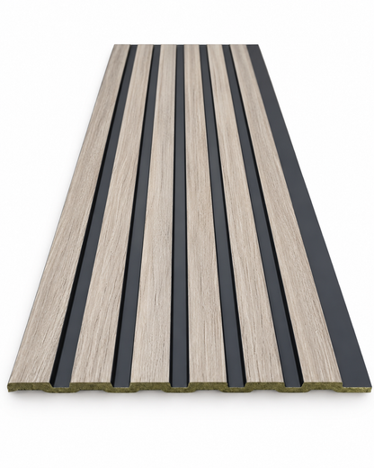 Waterproof Grey Oak Slat Wall Panels