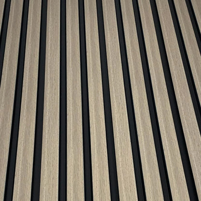 Waterproof Grey Oak Slat Wall Panels