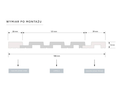 Waterproof Grey Oak Slat Wall Panels