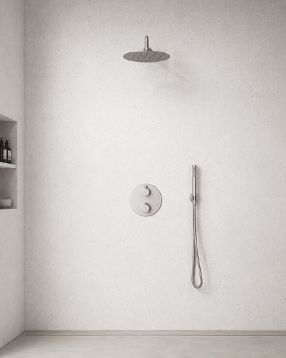 White Concrete PVC Shower Panels