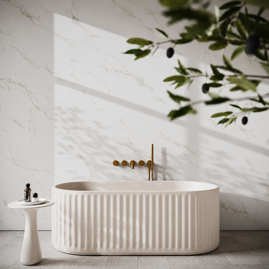 White Marble PVC Shower Panels