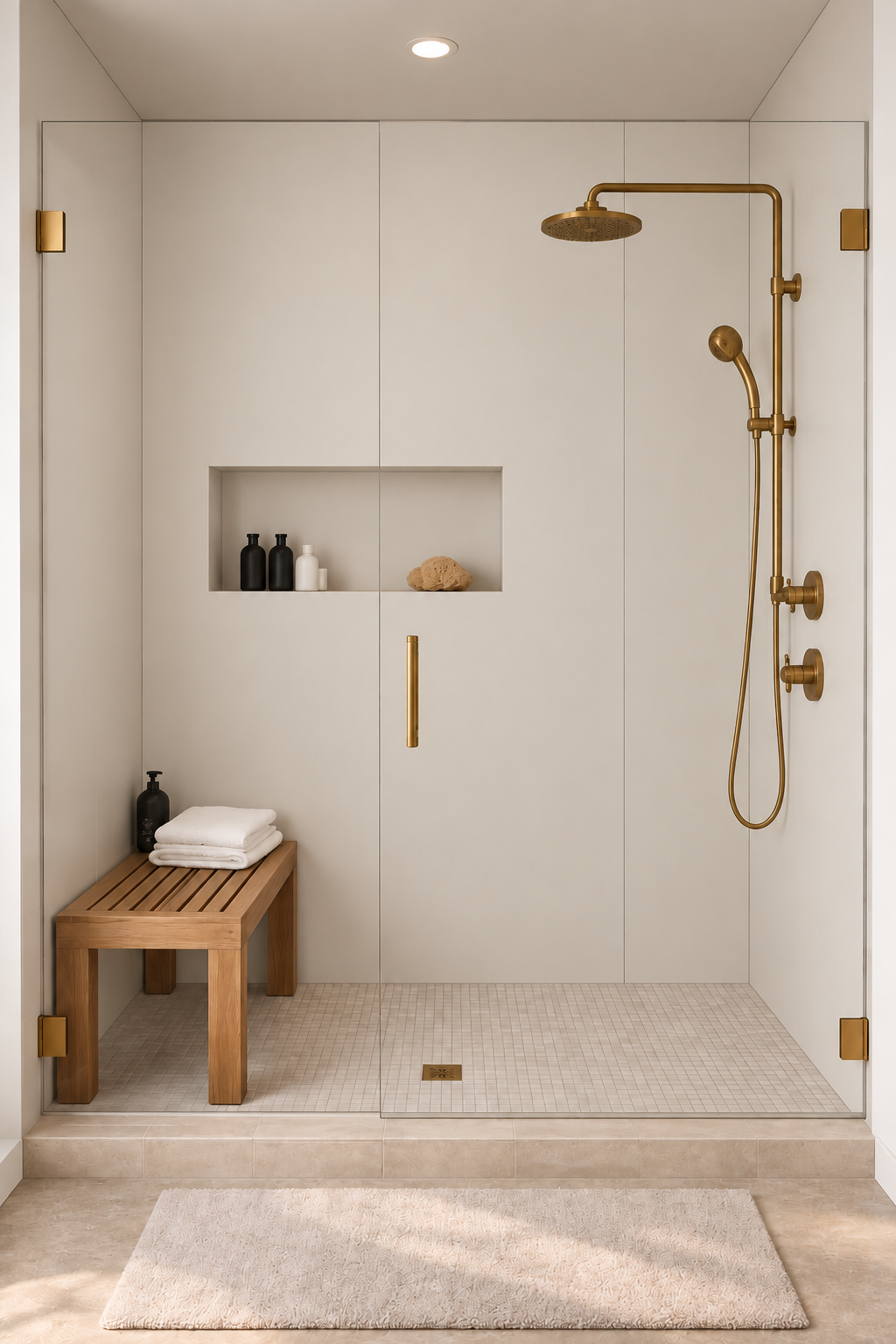 Matt White SPC Shower Panels - 2 Pack