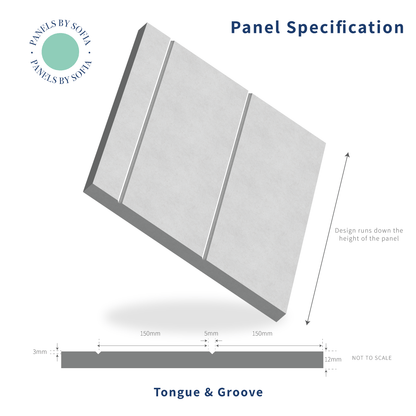 Wide Tongue & Groove Wall Panels
