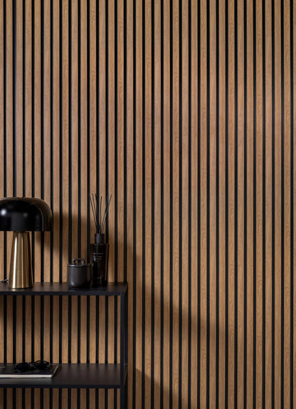Waterproof Classic Oak Slat Wall Panels