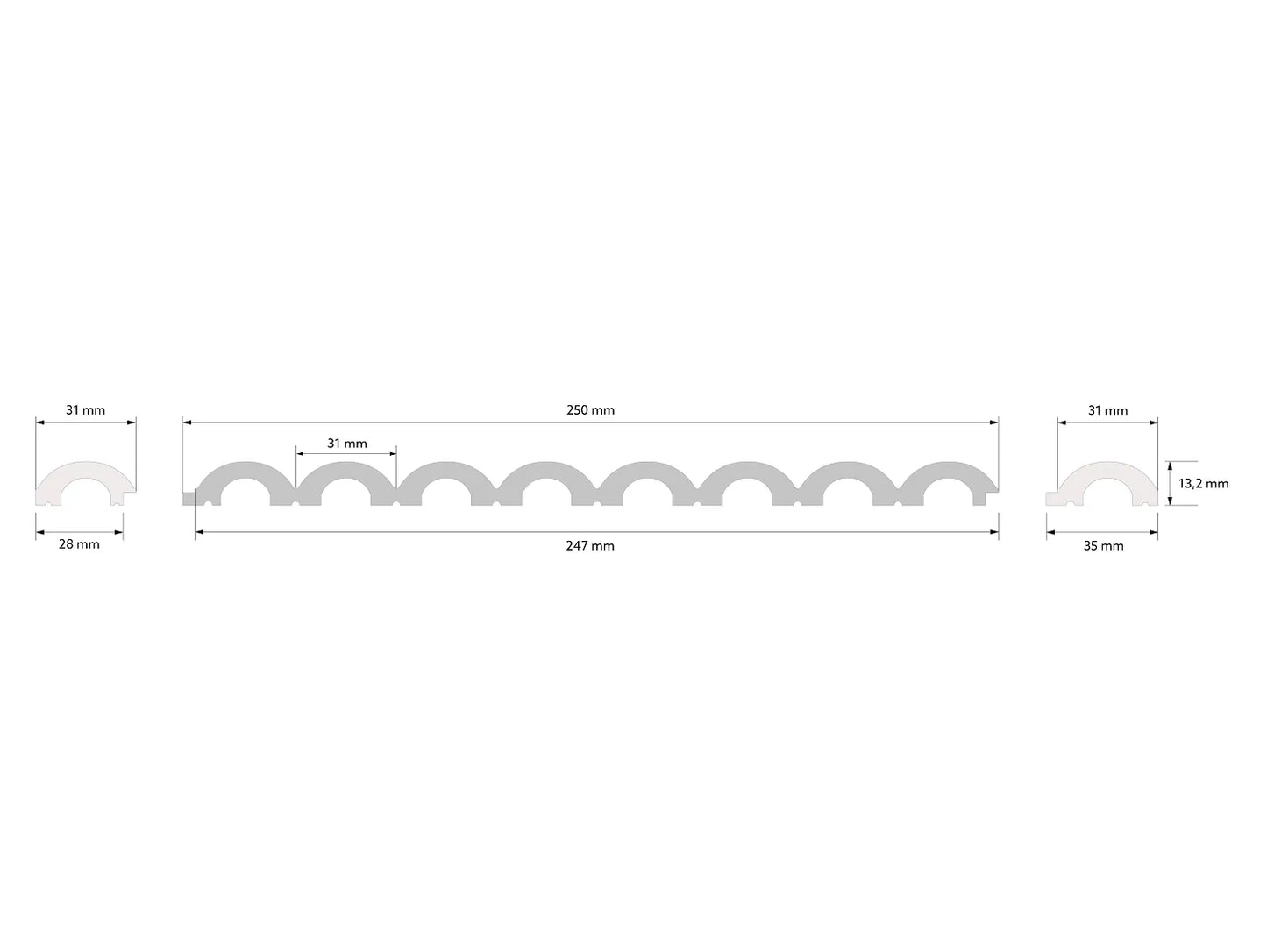 Waterproof Ribbed Wall Panels