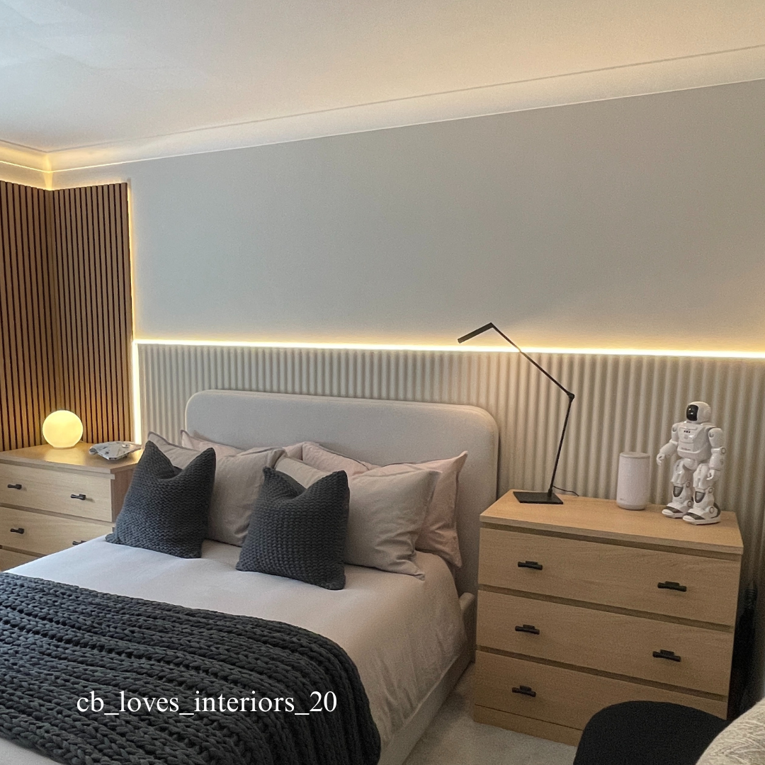 Soft Ribbed Wall Panels | Panels by Sofia | UK Made MDF Wood Panelling