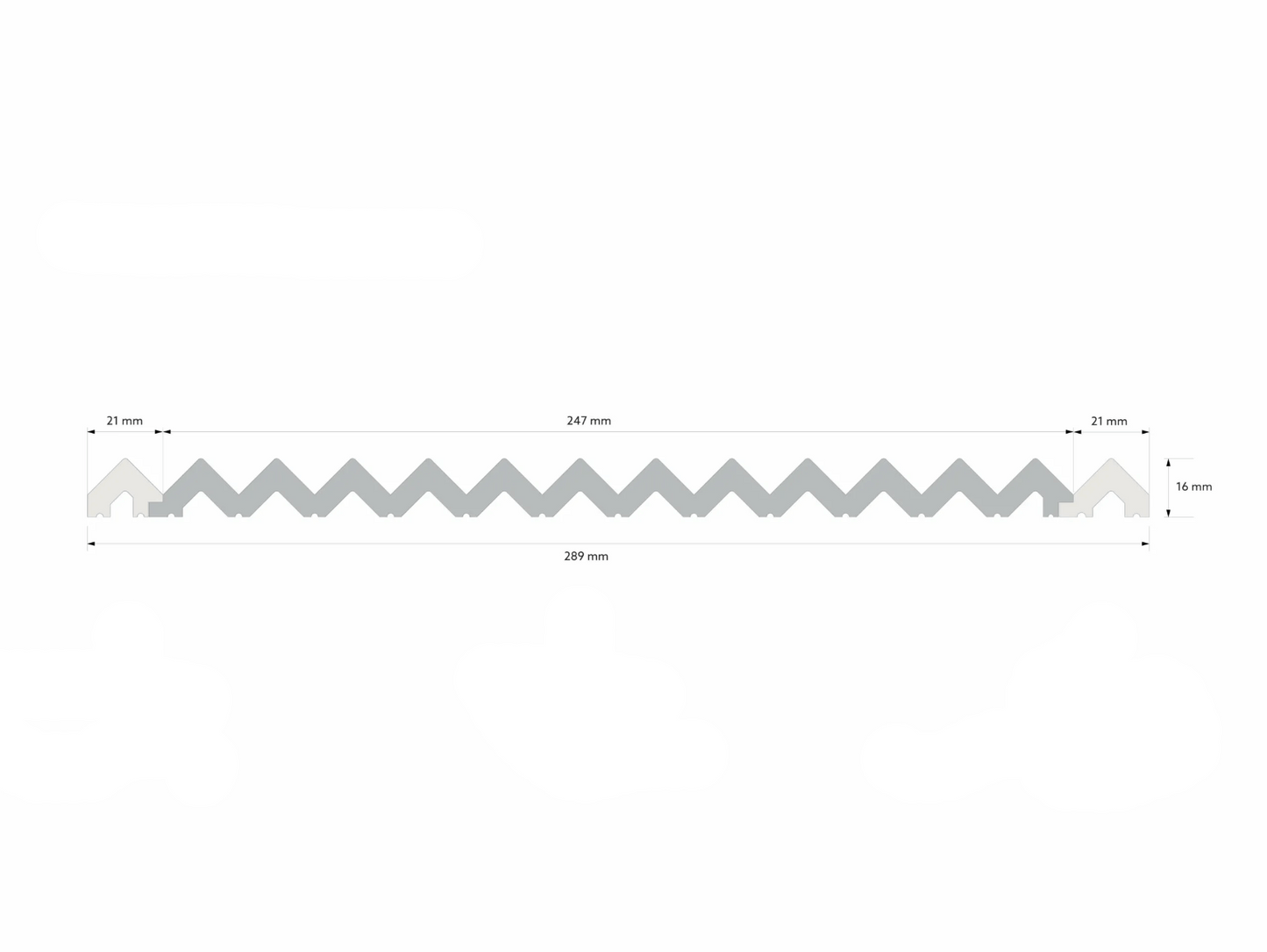 Waterproof Zigzag Wall Panels