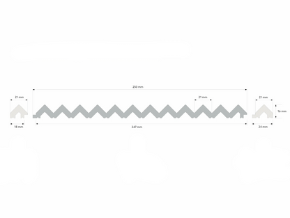 Waterproof Zigzag Wall Panels