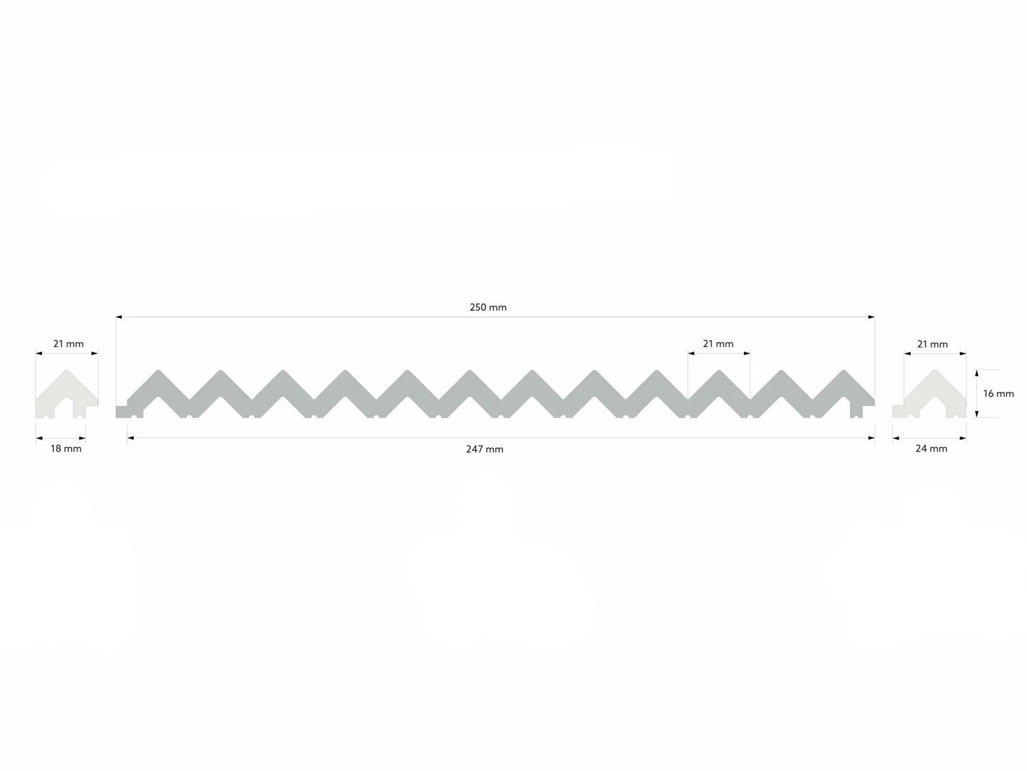 Waterproof ZigZag End Caps