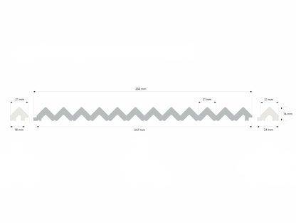 Waterproof ZigZag End Caps